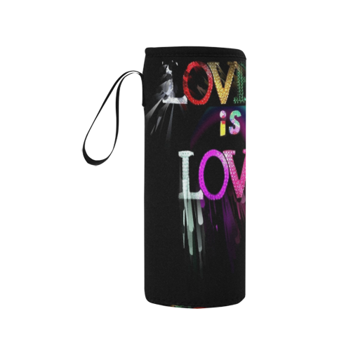 Love is Love by Nico Bielow Neoprene Water Bottle Pouch/Medium
