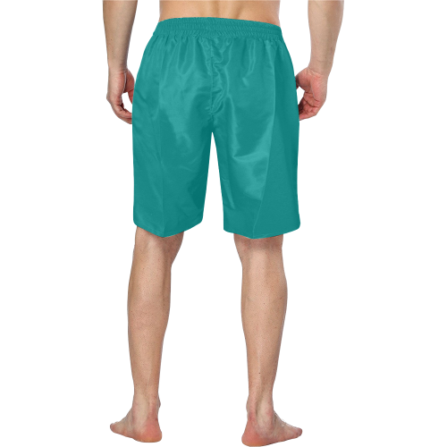 color dark cyan Men's Swim Trunk/Large Size (Model L21)
