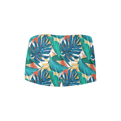 Tropical Jungle Leaves Women's All Over Print Boyshort Panties (Model L31)