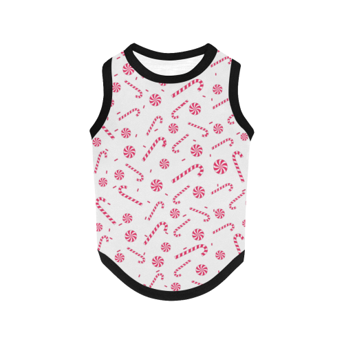 Candy CANE - WHITE All Over Print Pet Tank Top