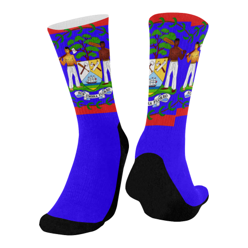 Belize Socks Mid-Calf Socks (Black Sole)