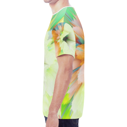 Poppy flower New All Over Print T-shirt for Men/Large Size (Model T45)