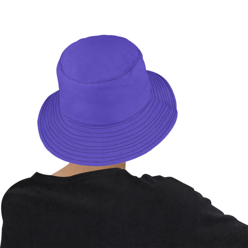 mauve All Over Print Bucket Hat for Men