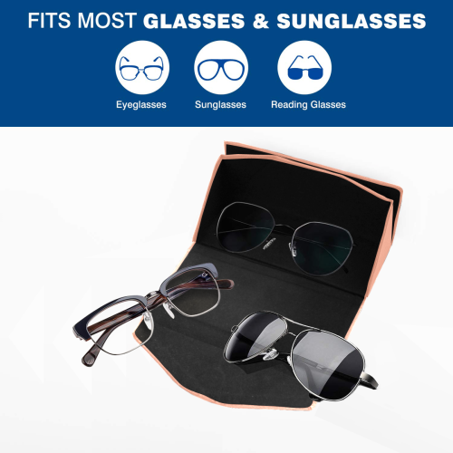 color dark salmon Custom Foldable Glasses Case