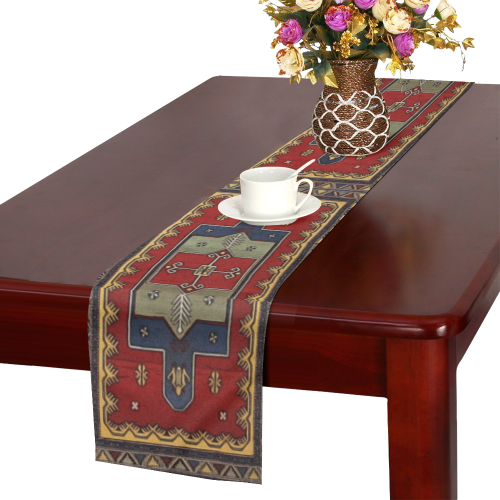 Armenian Folk Art Table Runner 14x72 inch