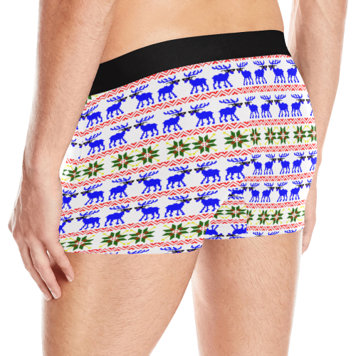 Ugly Sweater 'Deal With It' White Men's Boxer Briefs with Merged Design (Model  L10)