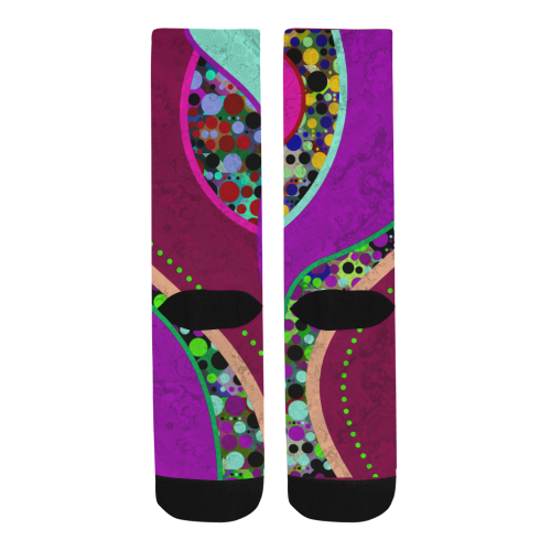 Abstract Pattern Mix - Dots And Colors 2 Trouser Socks (For Men)