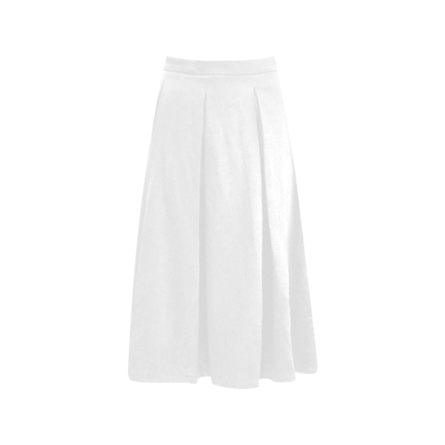 color white Aoede Crepe Skirt (Model D16)