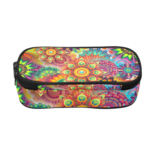 Colorful Abstract Pencil Pouch/Large (Model 1680)