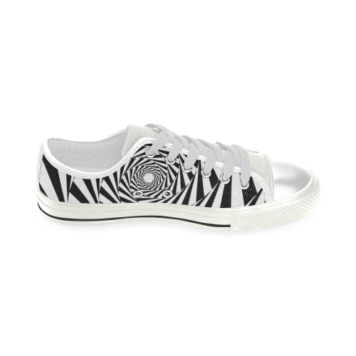 Spiral Low Top Canvas Shoes for Kid (Model 018)