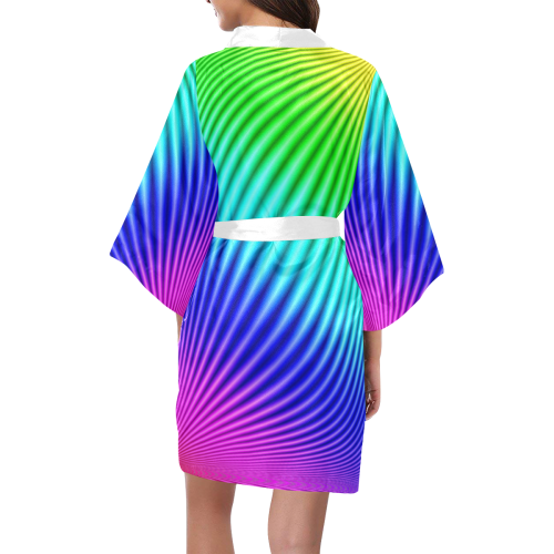 Rainbow Kimono Robe