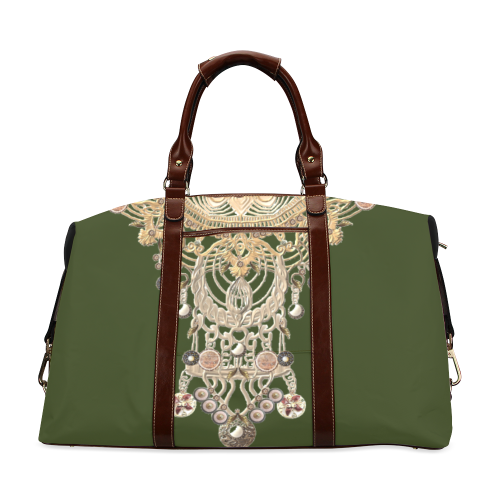 jewels kaki Classic Travel Bag (Model 1643) Remake