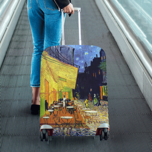 Vincent Willem van Gogh - Cafe Terrace at Night Luggage Cover/Medium 22"-25"