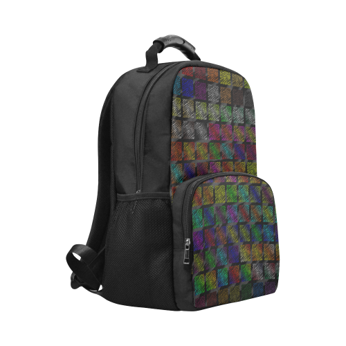 Ripped SpaceTime Stripes Collection Unisex Laptop Backpack (Model 1663)