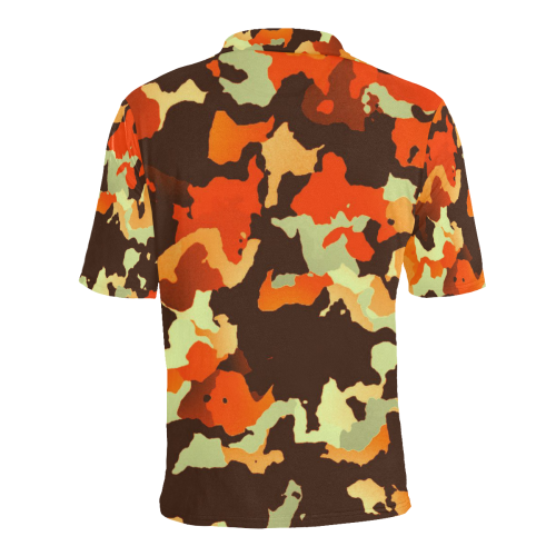 new modern camouflage C by JamColors Men's All Over Print Polo Shirt (Model T55)