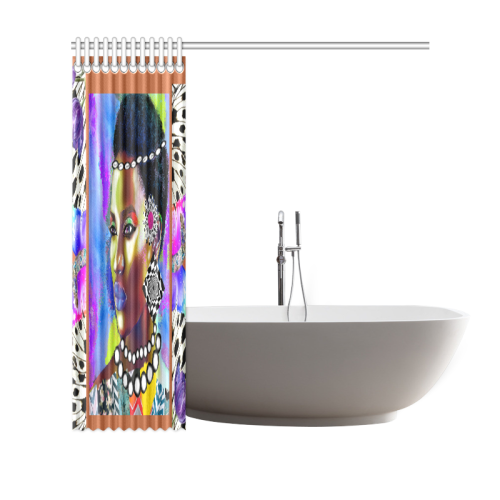 DIVERSE strong brown Shower Curtain 69"x70"