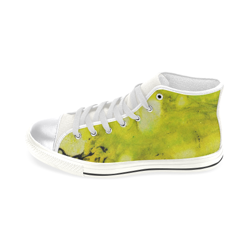 Woman's High Top Canvas Shoes Women's Classic High Top Canvas Shoes (Model 017)