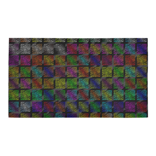 Ripped SpaceTime Stripes Collection Bath Rug 16''x 28''