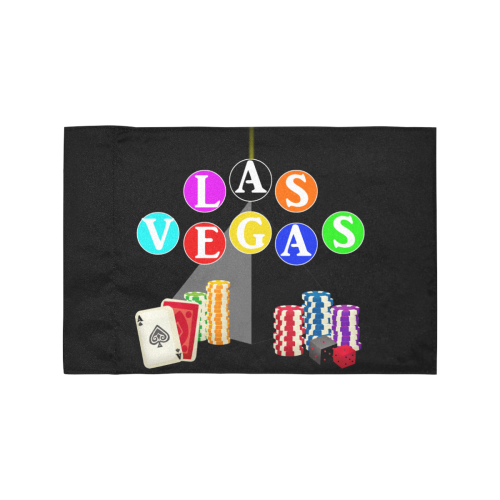 Las Vegas Pyramid / Poker Chips / Black Motorcycle Flag (Twin Sides)