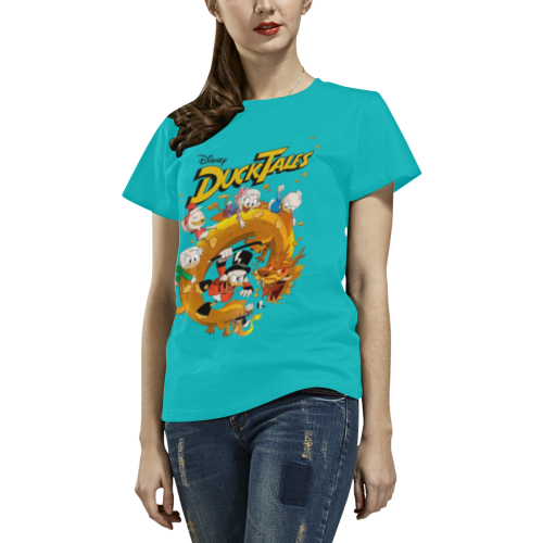 DuckTales All Over Print T-shirt for Women/Large Size (USA Size) (Model T40)
