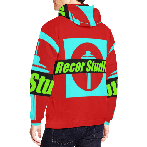 2recorblindhdyrdm All Over Print Hoodie for Men/Large Size (USA Size) (Model H13)