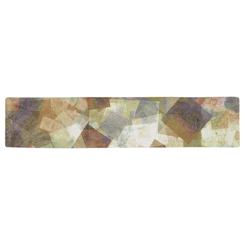 abstract squares Table Runner 16x72 inch