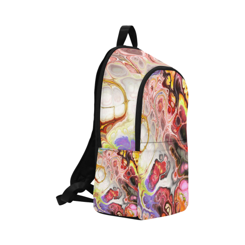 Colorful Marble Design Fabric Backpack for Adult (Model 1659)
