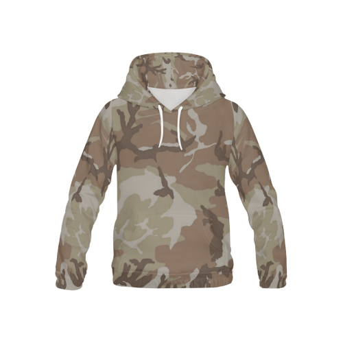CAMOUFLAGE-DESERT 2 All Over Print Hoodie for Kid (USA Size) (Model H13)