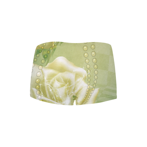 Beautiful soft green roses Women's All Over Print Boyshort Panties (Model L31)