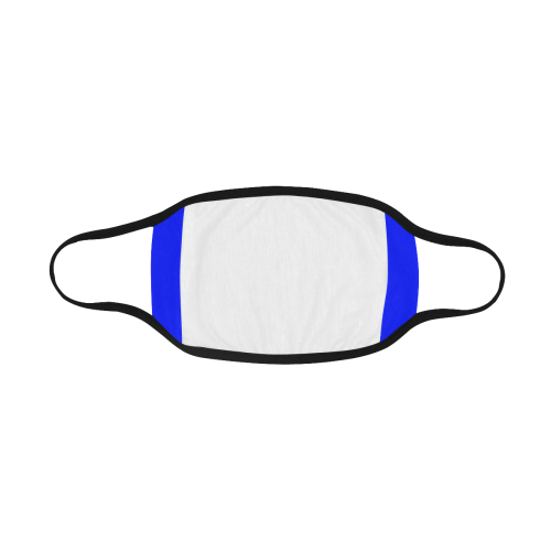 Simple White Skull Drawing Pattern On Blue Background Bones Design Cool Mouth Masks Mouth Mask