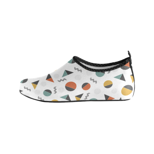 Geo Cutting Shapes Kids' Slip-On Water Shoes (Model 056)