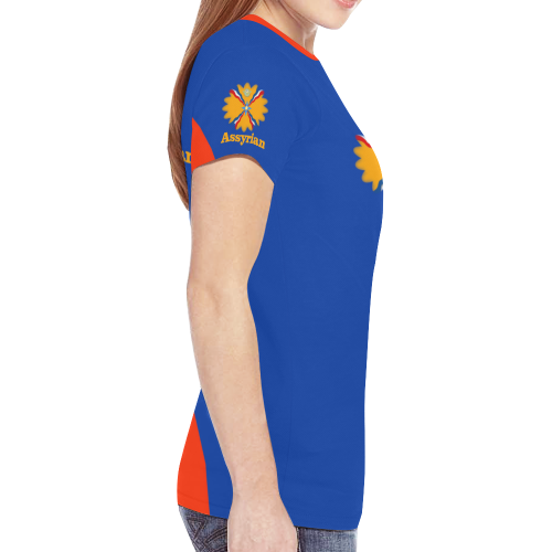 Assyrian Sunrise New All Over Print T-shirt for Women (Model T45)