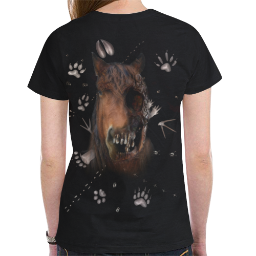 Shaman Totem Horse New All Over Print T-shirt for Women (Model T45)