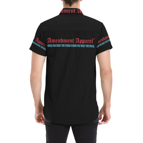 Amendment Apparel Men's All Over Print Short Sleeve Shirt (Model T53)