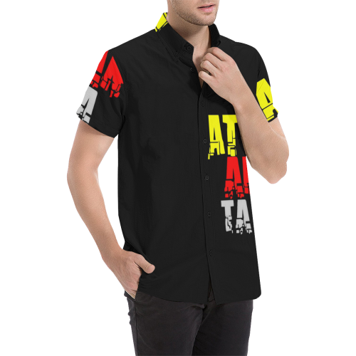 Atlanta by Artdream Men's All Over Print Short Sleeve Shirt (Model T53)
