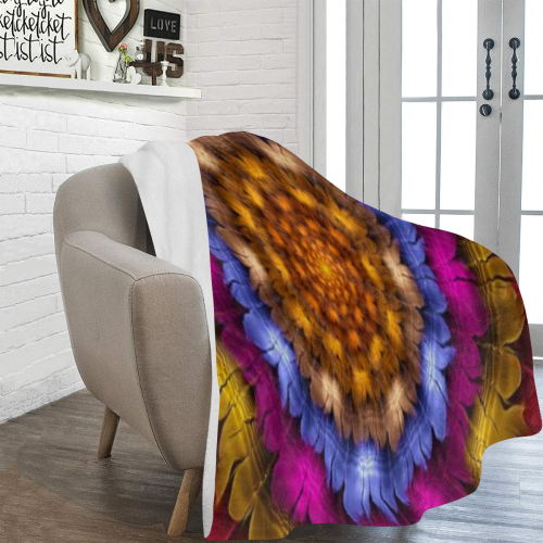 Fractal flash Ultra-Soft Micro Fleece Blanket 54''x70''