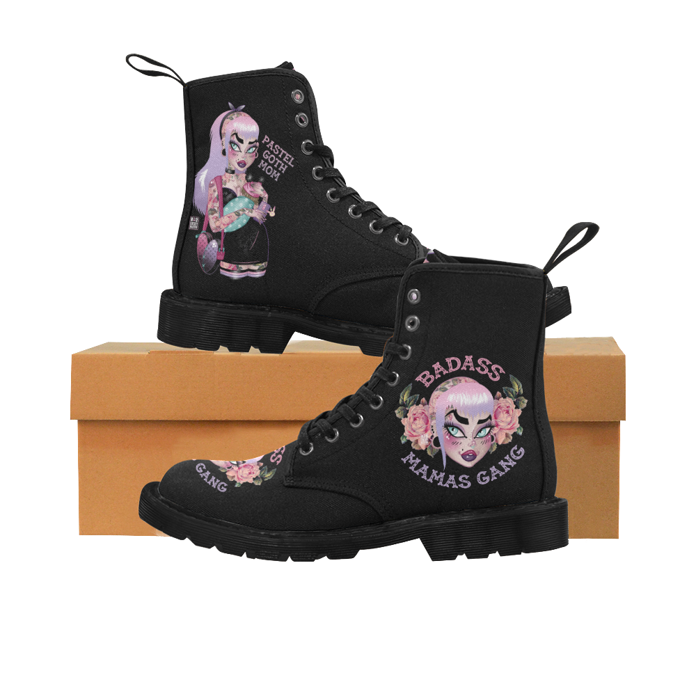 Pastel Goth Mama Boots Martin Boots for 