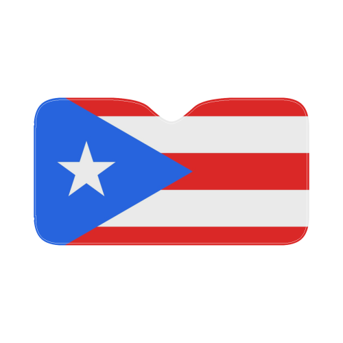 Puerto Rico Flag Car Sun Shade 55"x30"