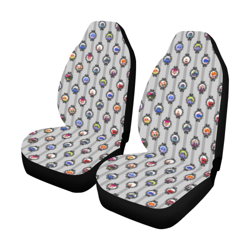 Gray Stripe Car Seat Covers Car Seat Covers (Set of 2)