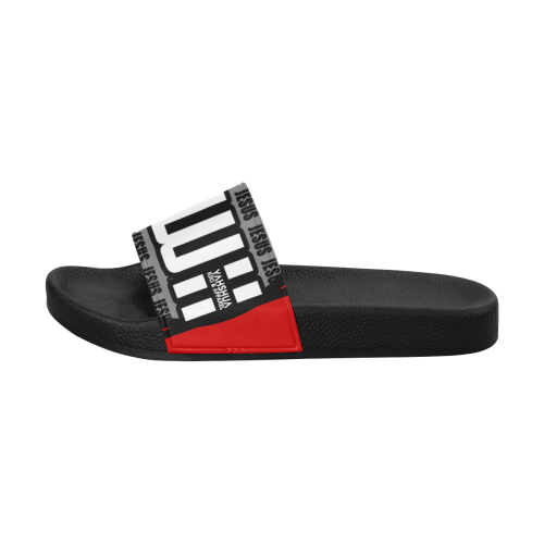 Red Men's Slide Sandals (Model 057)