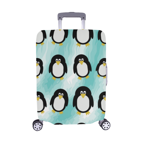 Penguins Luggage Cover/Medium 22"-25"