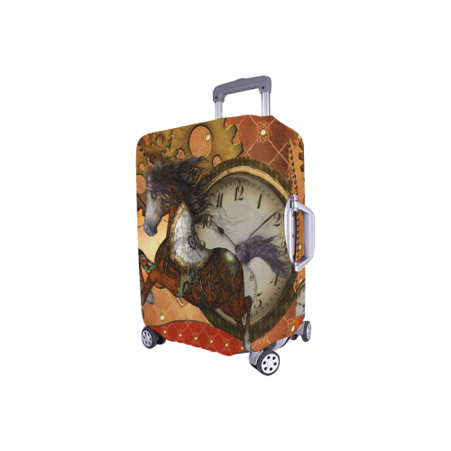 Steampunk, awesome steampunk horse Luggage Cover/Small 18"-21"