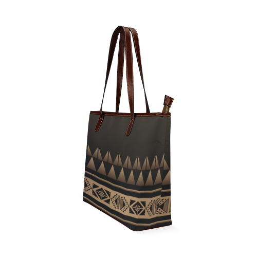 Buffalo Nation Brown Shoulder Tote Bag (Model 1646)