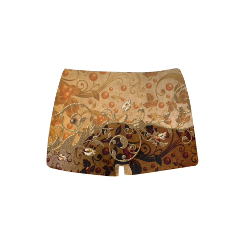 Wonderful decorative floral design Women's All Over Print Boyshort Panties (Model L31)