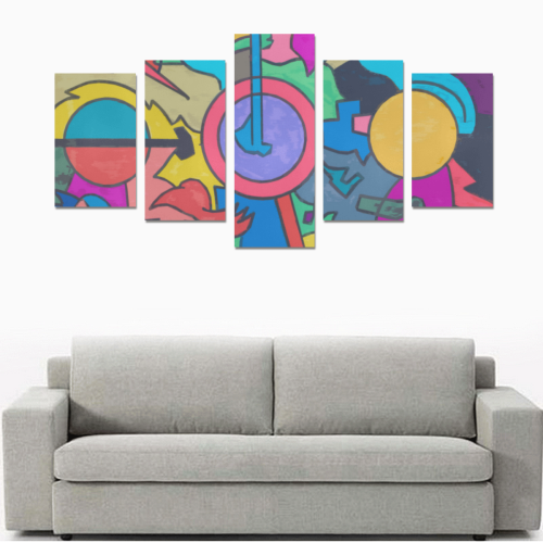 GHOSTS AT THE APOLLO IN ABSTRACT Canvas Print Sets C (No Frame)