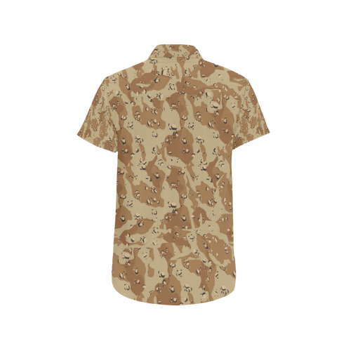 Desert Camouflage Pattern Men's All Over Print Short Sleeve Shirt (Model T53)