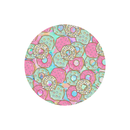 Doughnut (Donut) Pattern Round Mousepad