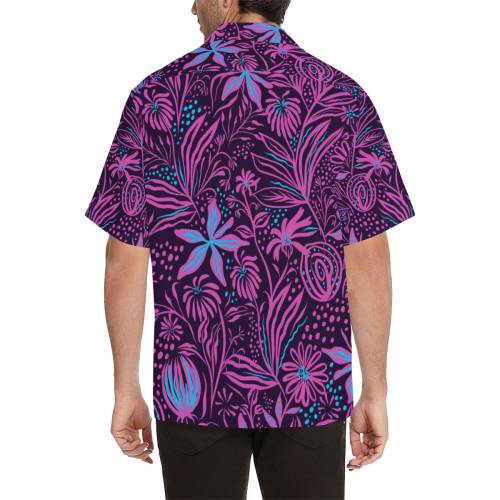Pink Flower Dream Hawaiian Shirt (Model T58)