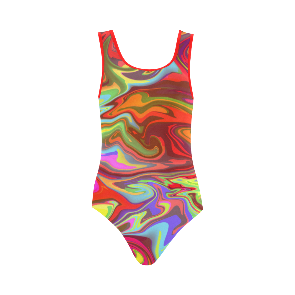 Abstract Comic Bubble Graffiti Print One Piece Swimsuite main image 1
