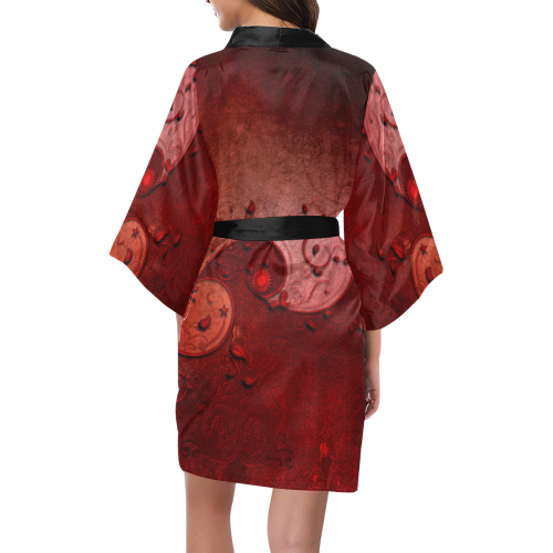 Soft decorative floral design Kimono Robe